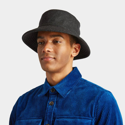 Tilley Warmth Bucket Hat - Charcoal - The Flower Crate