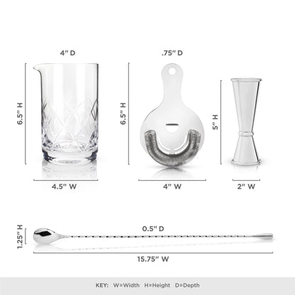 Viski Professional: Mixologist Barware Set - The Flower Crate