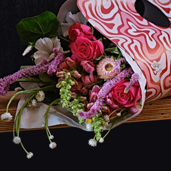 "With Love" Flower Carrier The Flower Crate